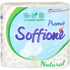 Туалетная бумага Soffione Premio Natural 3сл 4шт