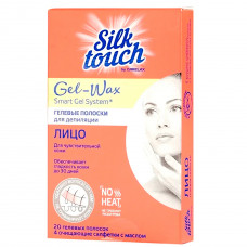 Полоски Carelax Silk Touch GEL-WAX для депиляции лица, 20 шт