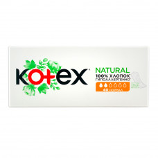 Прокладки ежедн Kotex Natural нормал 40шт