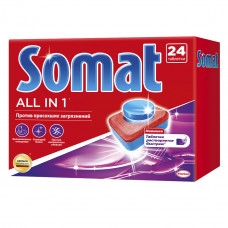 Средство для посудомоечных машин Somat ВСЕ-В-1 24 таб