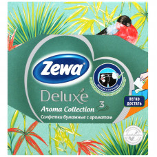 Салфетки бумажные Zewa Deluxe Арома Коллекция 60шт