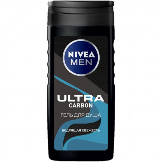 Гель для душа NIVEA Ultra Carbon муж 250мл