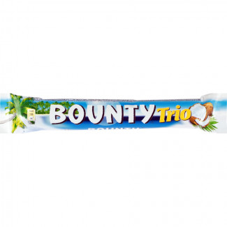 Шоколадный батончик Bounty Трио 85,5 гр