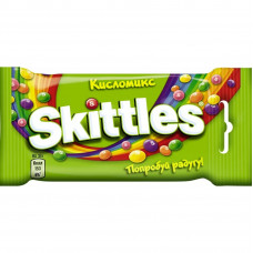 Жевательные конфеты Skittles кисломикс 38гр