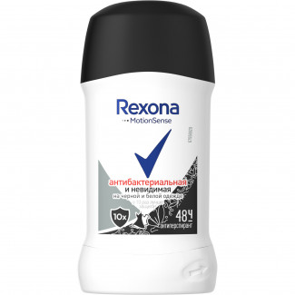 Дезодорант-антиперспирант Rexona Невидимая на черном и белом стик жен 40 мл
