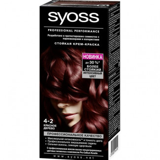 Краска для волос Syoss Color 4-2 красное дерево 60мл