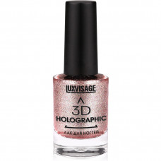 Лак для ногтей Luxvisage 3D Holographic, №704 Розовый топаз