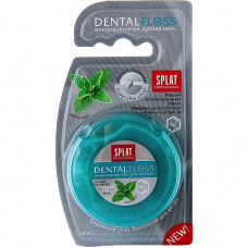 Зубная нить Splat Professional DentalFloss тонкая мятная с волокнами серебра 30м