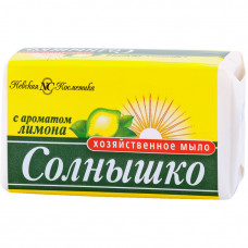 Мыло хозяйственное Солнышко С ароматом лимона 140гр