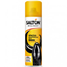 Краска для гладкой кожи Salton с норковым маслом черный 250мл