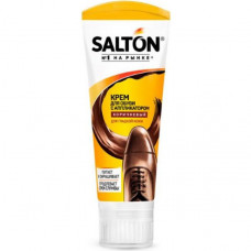 Крем для обуви Salton с норковым маслом коричневый 75мл