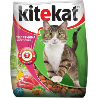 Корм для кошек Kitikat Аппетитная телятинка 350г