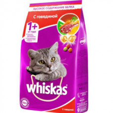 Корм для кошек Whiskas Вкусные подушечки говядина 1.9 кг