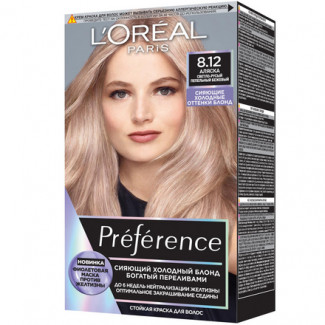 Краска для волос L'Oreal Preference COOL blondes 8.12 Аляска