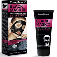 Маска-пленка для лица Compliment BLACK MASK CO-ENZYMES, 80мл, 25шт