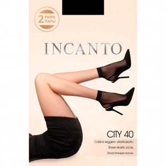 Носки Incanto City 40 Nero/2пары 24 эластан