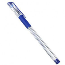 Ручка гелевая ClipStudio 0,5 мм синяя с резин держателем 14,9см