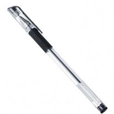 Ручка гелевая ClipStudio 0,5 мм черная с резин держателем 14,9см