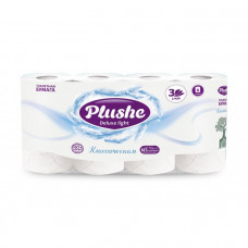 Туалетная бумага Plushe Deluxe Light Классическая 3сл 8шт