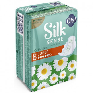 Прокладки Ola! Silk Sense Ultra Deo Ромашка Super 8шт