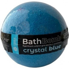 Шарик бурлящий д/ ванны с шиммером Crystal Blue 120г Fabrik