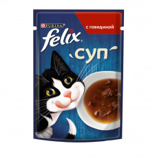 Корм д/кошек Феликс суп говядина 48г