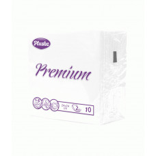 Салфетки бумажные Plushe Premium Decor 2сл 10шт